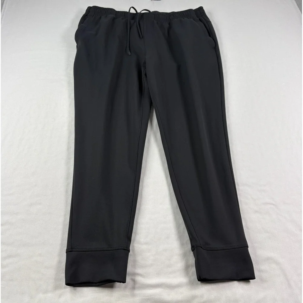 Rhone Spar Jogger Pants Mens 2XL Black Tapered Athleisure Lounge Gym